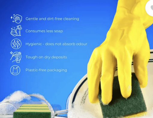 Cleaning Concepts Scrub and Sponge Scrub Sponge  (Regular, Pack of 3)